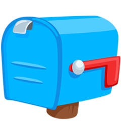 Facebook Messenger closed mailbox with lowered flag emoji image