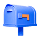 Huawei closed mailbox with lowered flag emoji image