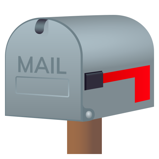 JoyPixels closed mailbox with lowered flag emoji image
