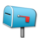 LG closed mailbox with lowered flag emoji image
