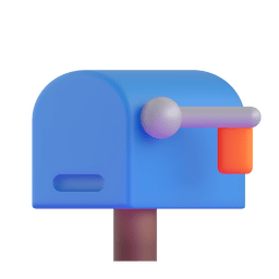Microsoft Teams closed mailbox with lowered flag emoji image