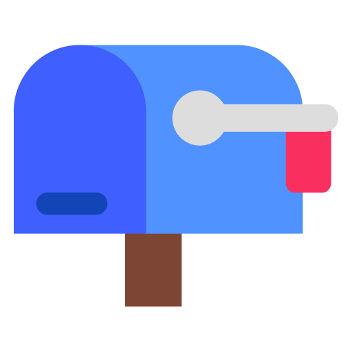 Microsoft closed mailbox with lowered flag emoji image