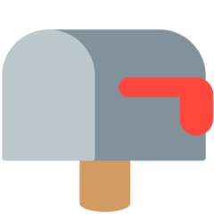 Mozilla closed mailbox with lowered flag emoji image