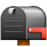 Whatsapp closed mailbox with lowered flag emoji image