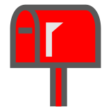 Docomo closed mailbox with raised flag emoji image