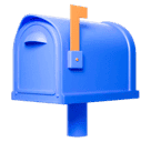 Huawei closed mailbox with raised flag emoji image