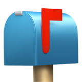 IOS/Apple closed mailbox with raised flag emoji image