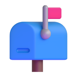 Microsoft Teams closed mailbox with raised flag emoji image