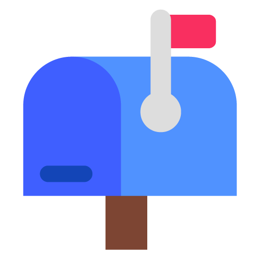Microsoft closed mailbox with raised flag emoji image