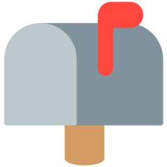 Mozilla closed mailbox with raised flag emoji image