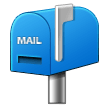 Samsung closed mailbox with raised flag emoji image