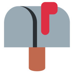Twitter closed mailbox with raised flag emoji image