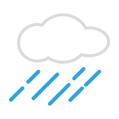 Emojidex cloud with rain emoji image