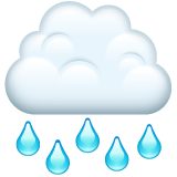 Whatsapp cloud with rain emoji image