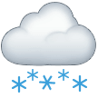 Samsung cloud with snow emoji image