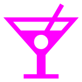 Docomo cocktail glass emoji image