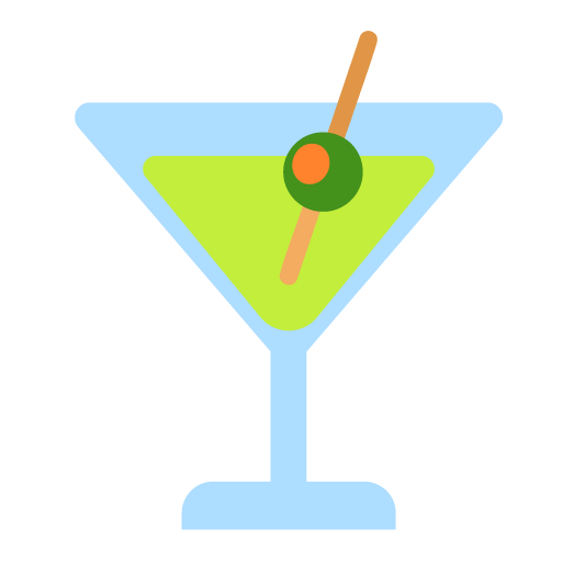 Microsoft cocktail glass emoji image