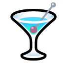SoftBank cocktail glass emoji image