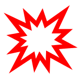 Docomo collision symbol emoji image