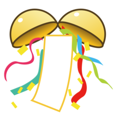 Emojidex confetti ball emoji image