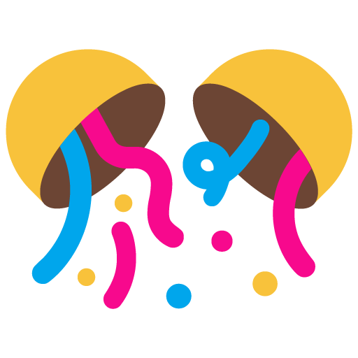 Microsoft confetti ball emoji image
