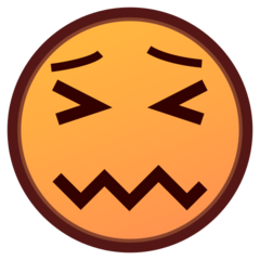 Emojidex confounded face emoji image