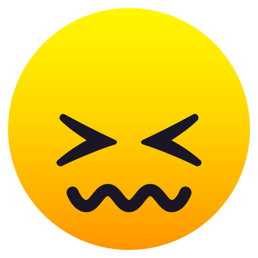 JoyPixels confounded face emoji image