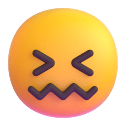 Microsoft Teams confounded face emoji image