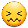 Samsung confounded face emoji image