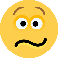 Skype confounded face emoji image