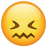 Whatsapp confounded face emoji image