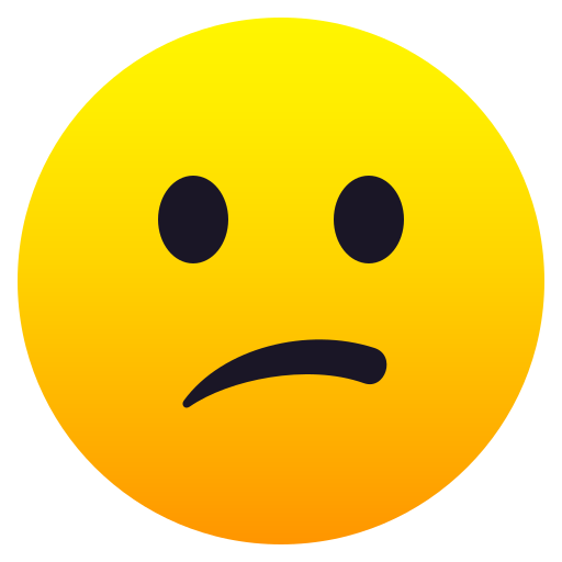 JoyPixels confused face emoji image