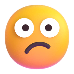 Microsoft Teams confused face emoji image