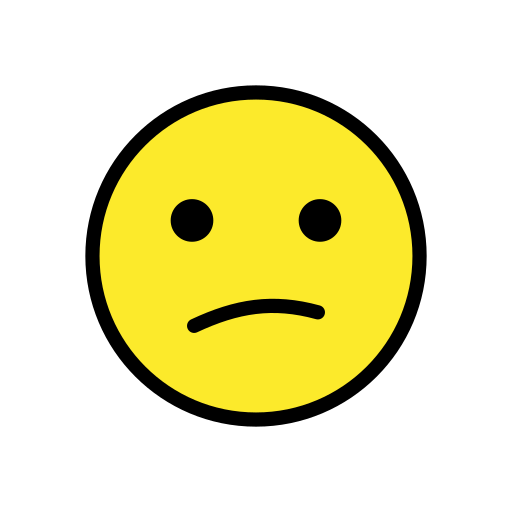 Openmoji confused face emoji image