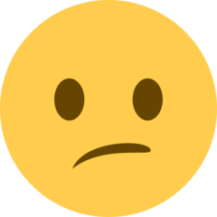 Twitter confused face emoji image