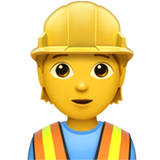 IOS/Apple construction worker emoji image