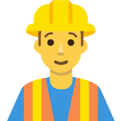 Skype construction worker emoji image