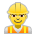 Sony Playstation construction worker emoji image
