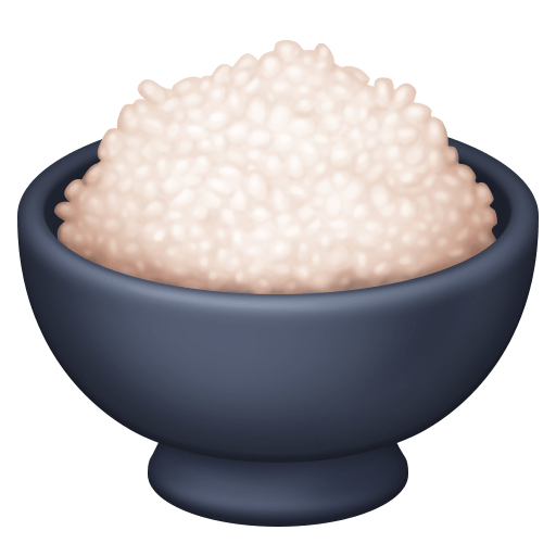 Facebook cooked rice emoji image