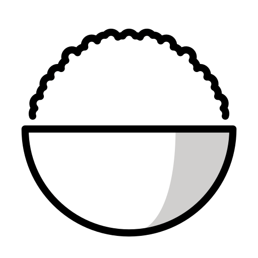Openmoji cooked rice emoji image