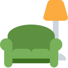 Twitter couch and lamp emoji image