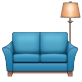 Whatsapp couch and lamp emoji image