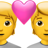 IOS/Apple couple with heart emoji image