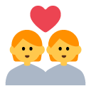 Toss couple with heart emoji image