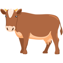 Facebook Messenger cow emoji image