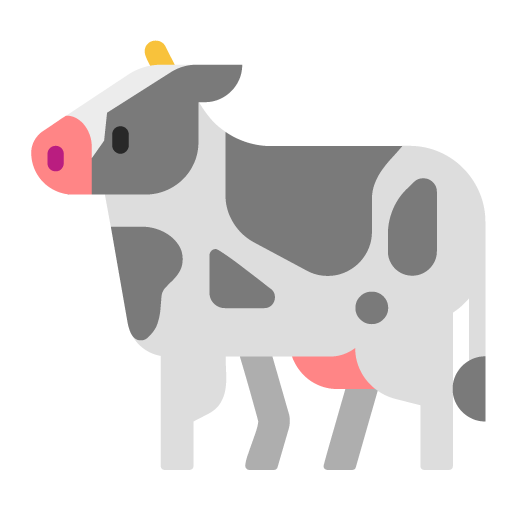 Microsoft cow emoji image