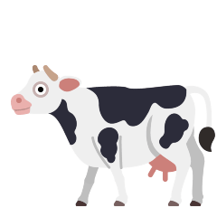 Skype cow emoji image