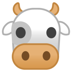 Google cow face emoji image
