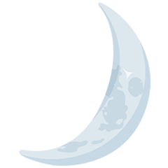 Facebook Messenger crescent moon emoji image