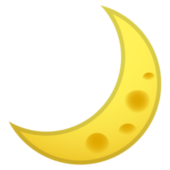 Google crescent moon emoji image